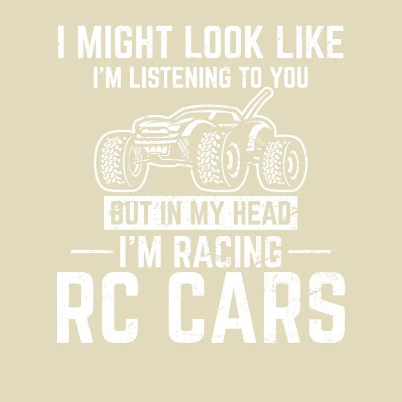 Dans ma tête, je fais de la course de voitures RC drôle télécommande