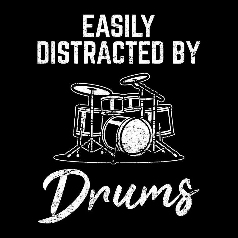 Facilement distrait par la batterie Funny Drummer Percussio