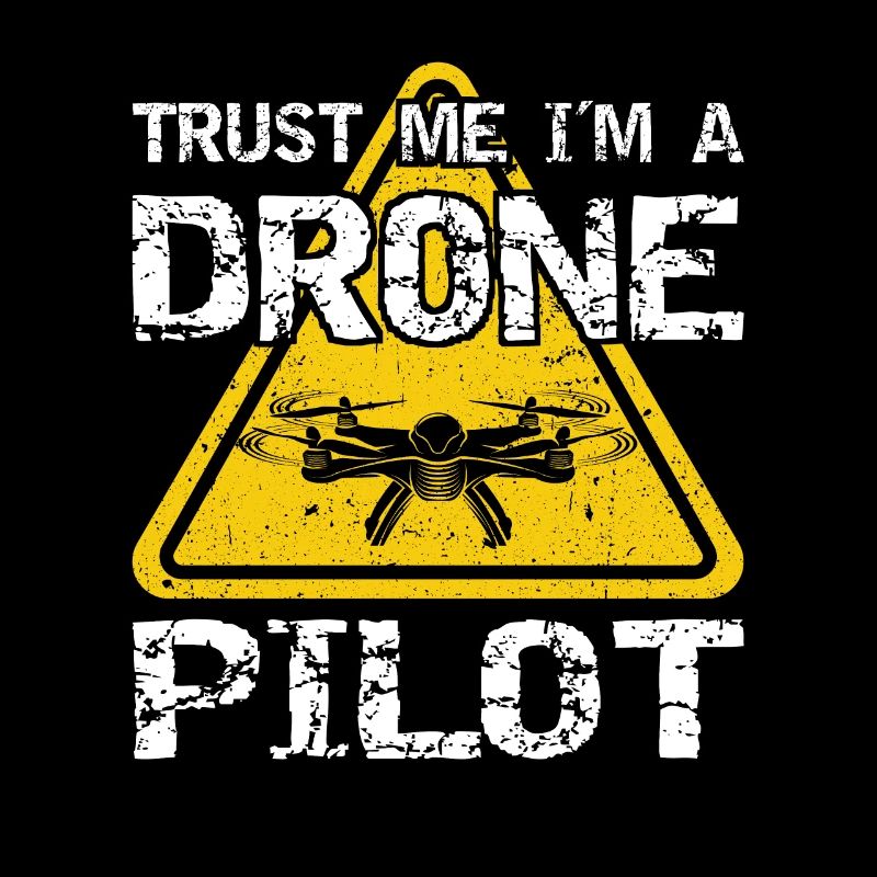 Drone avec panneau d’avertissement Drone flyer