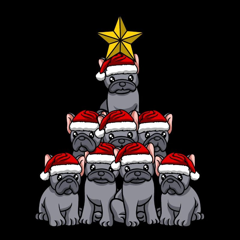 Frenchie Christmas Tree