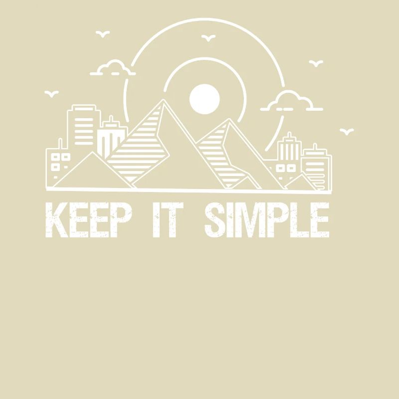 Keep It Simple Line Art Minimalist