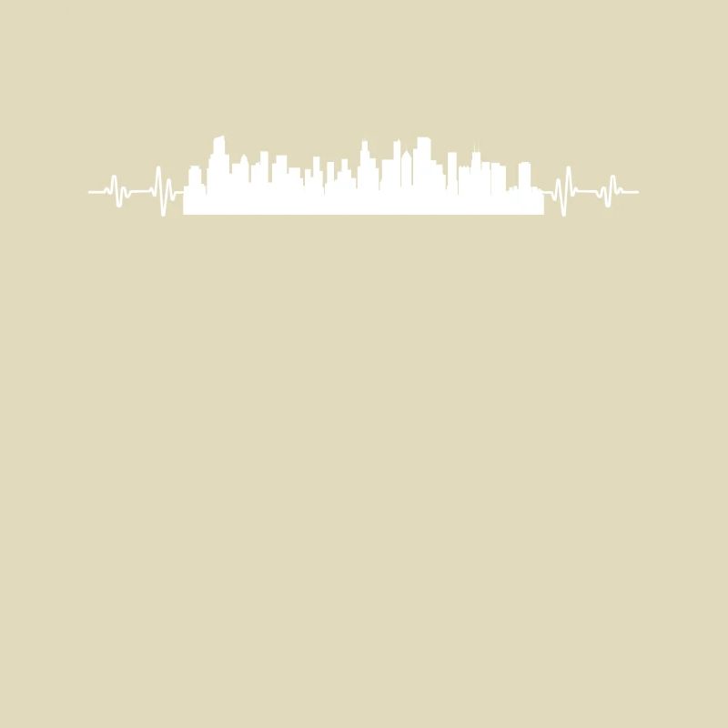 Chicago Heartbeat Pulse Skyline