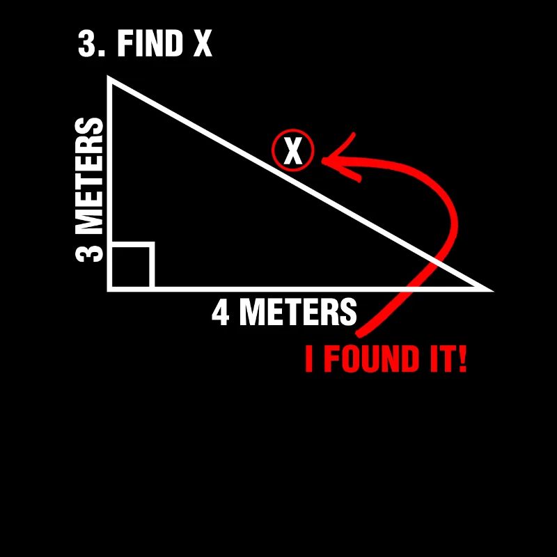 Find X Found It Math Humor Geometry