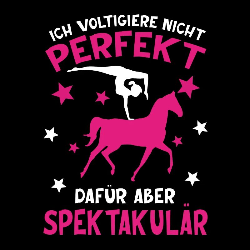 Voltigieren Mädchen beim Reiten