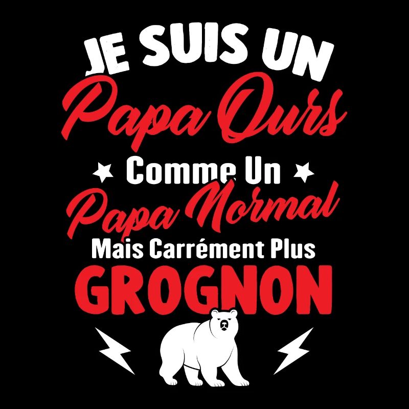 Je suis un papa ours c'est comme un papa normal