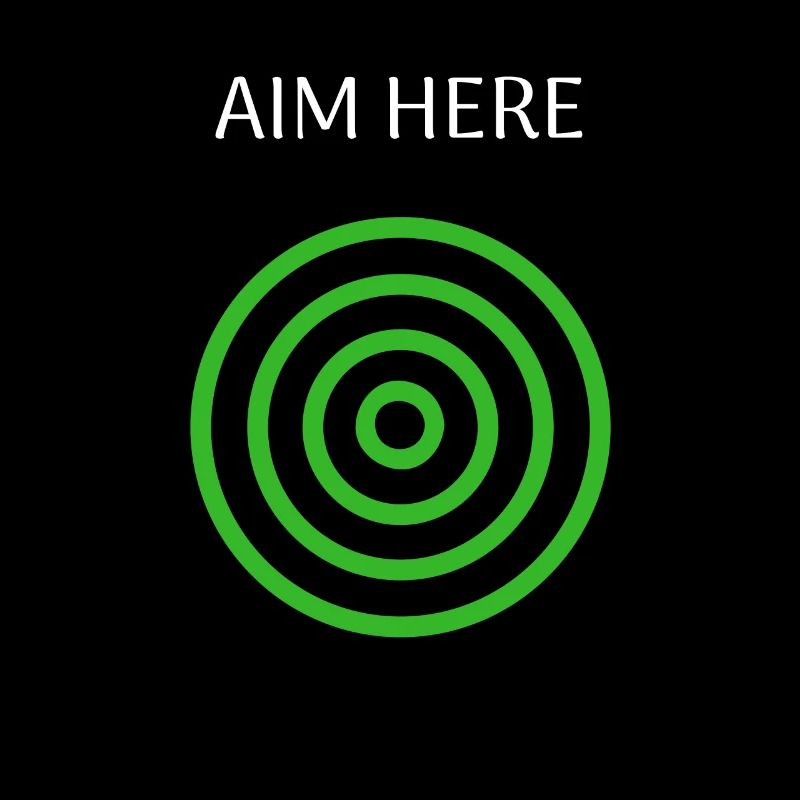 Aim Here Target Archery Bullseye