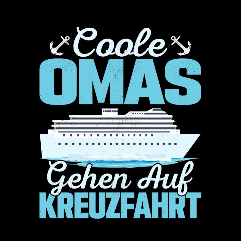 Coole Omas gehen auf Kreuzfahrt Schiff Großmutter