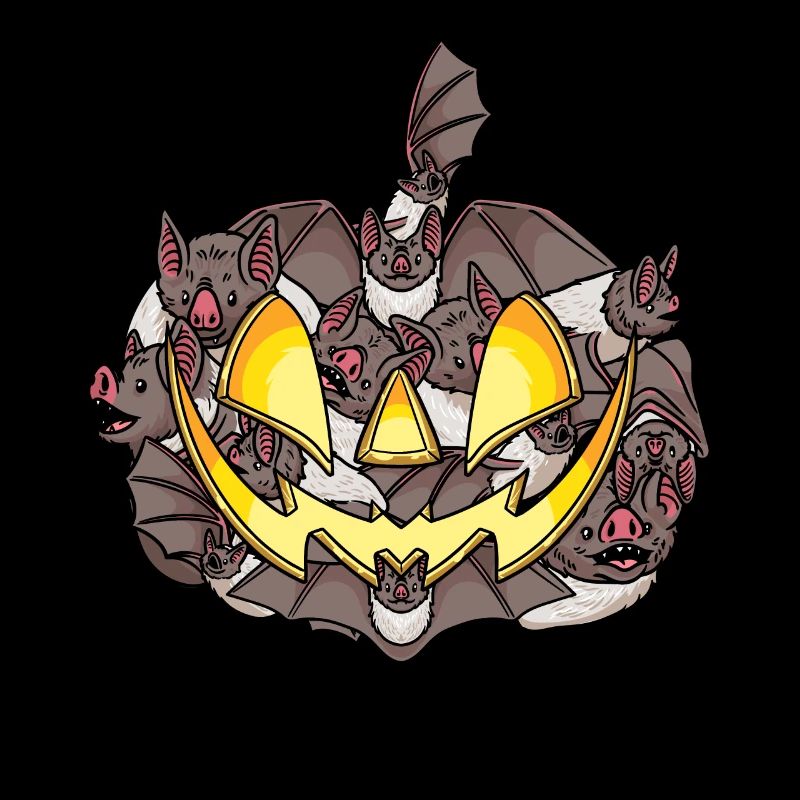 Fledermäuse Halloween Jack O Lantern Gruselig