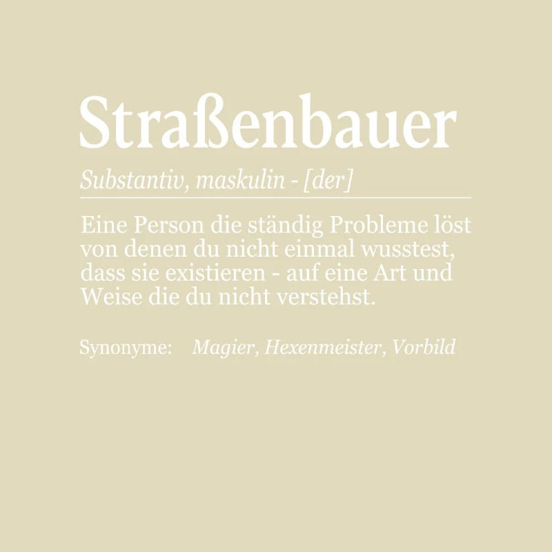 Straßenbauer Definition