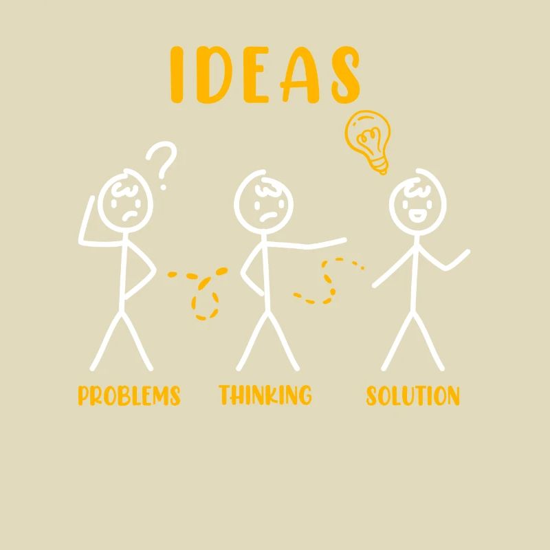 Problem Thinking Stick Figure Solution Thinker