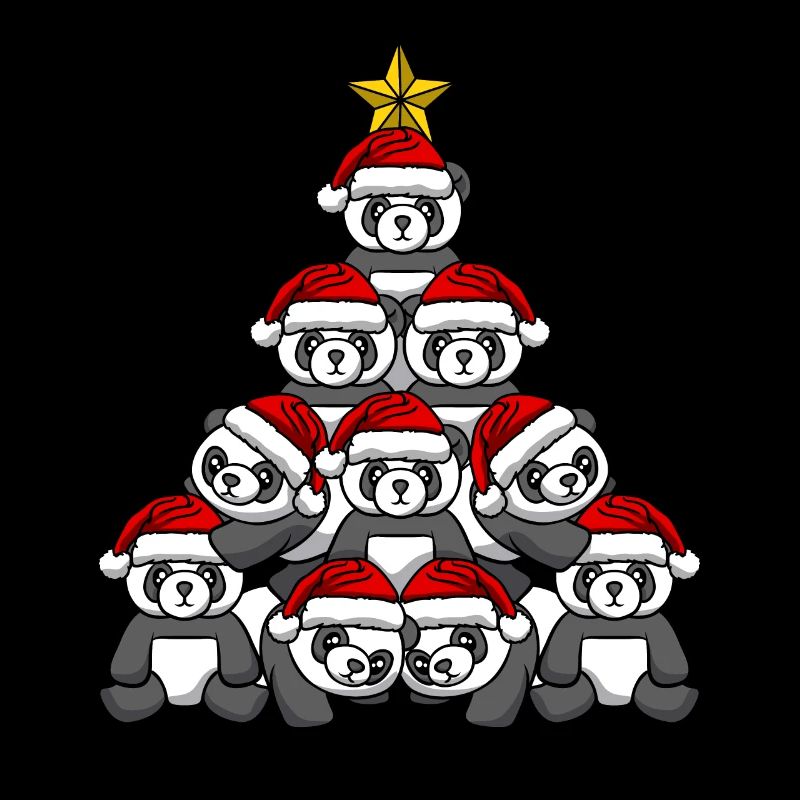 Panda Christmas Tree