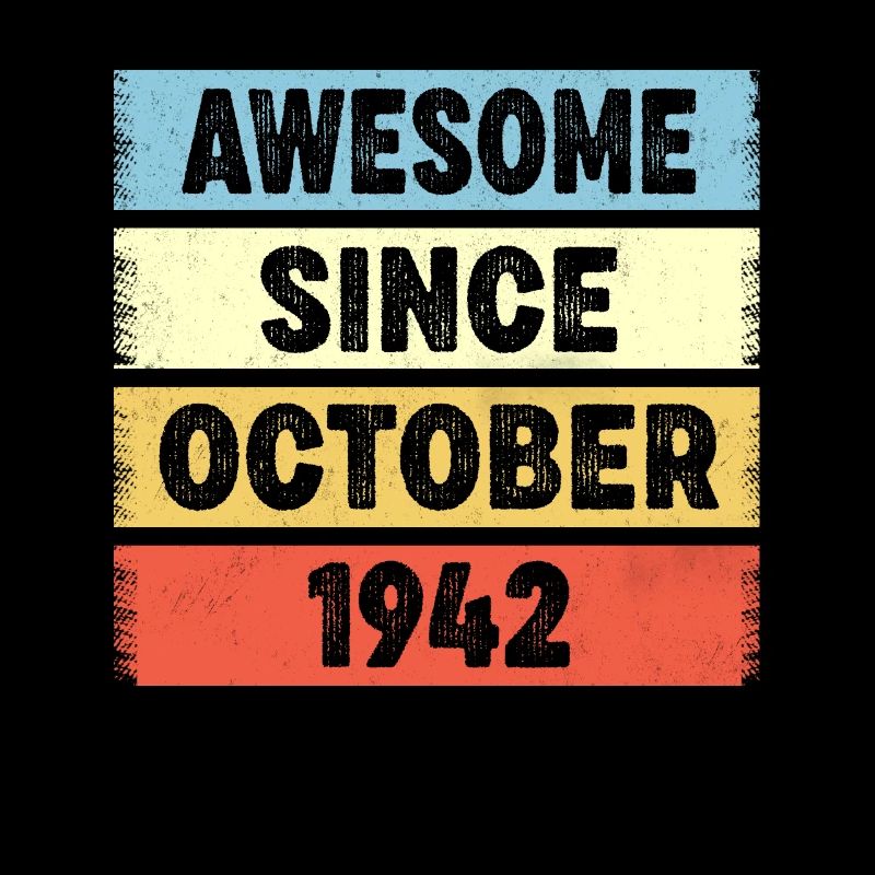 80 Years Old Awesome Since October 1942 80th