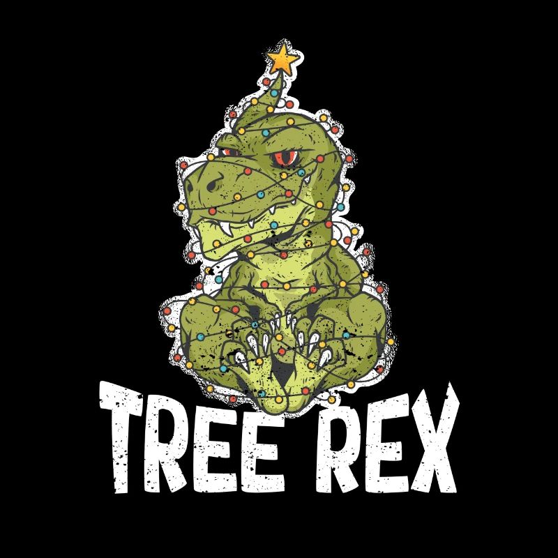Lustiger Baum Rex Weihnachtspyjama Xmas PJs