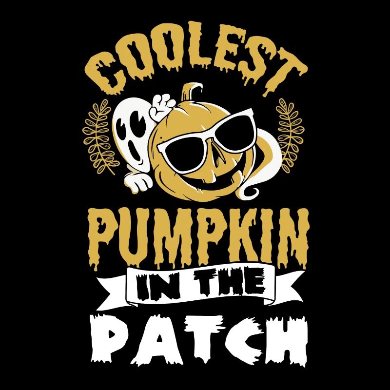 Citrouille la plus cool dans la conception du patch - Mignon