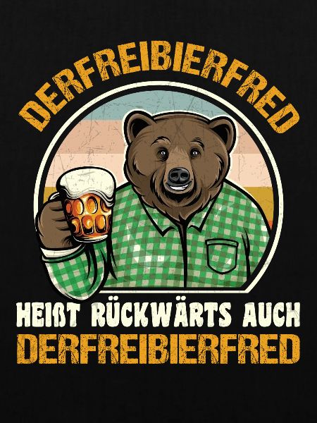 Derfreibierfred Heißt Rückwärts Auch Bier