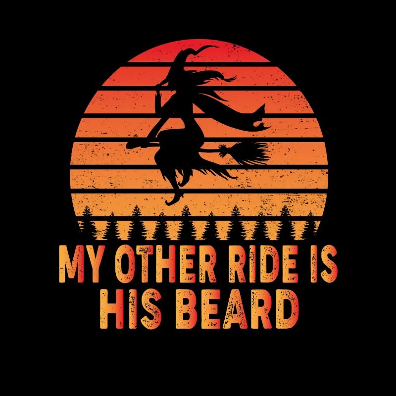 Mon autre manège est sa citation d’Halloween de la sorcière à barbe
