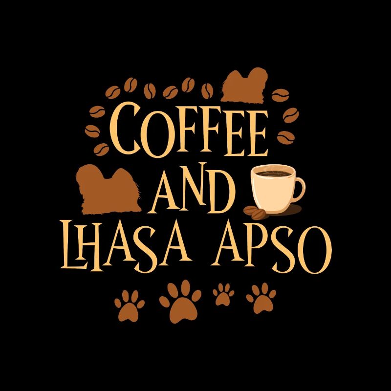 Coffee and Lhasa Apso