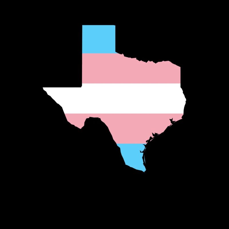 Trans Flag Texas LGBT Pride Support