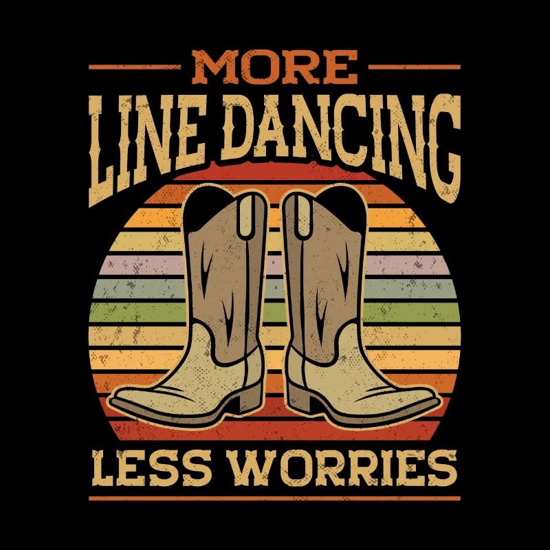Line Dancing Cowboy Texas Line Dance Geschenk