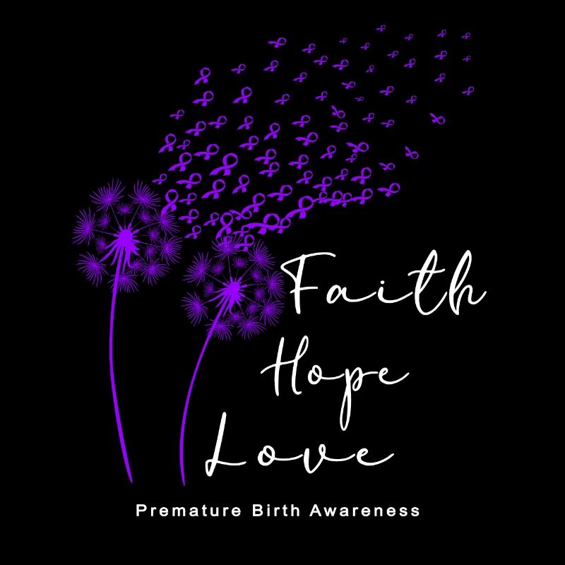 Arc violet conscient de la naissance prématurée