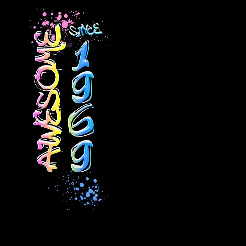 Awesome since 1969 Graffiti Motif