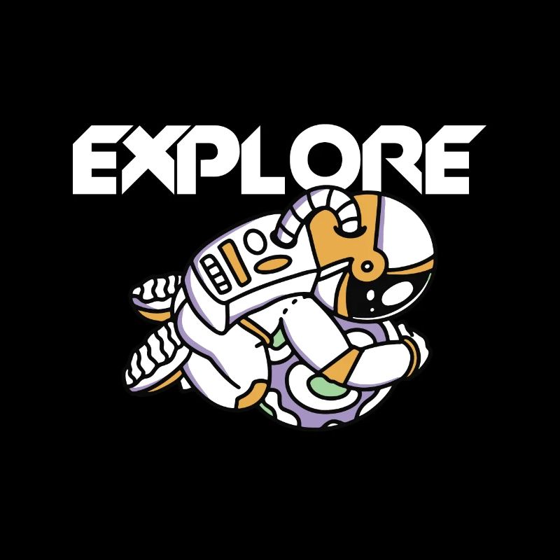 Explore the Space Astronaut Earth Universe