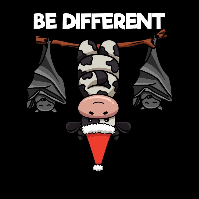 Be Different Kuh Fledermaus Weihnachtsmann