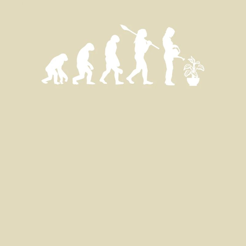 Evolution Gärtnerin Pflanze Dieffenbachie