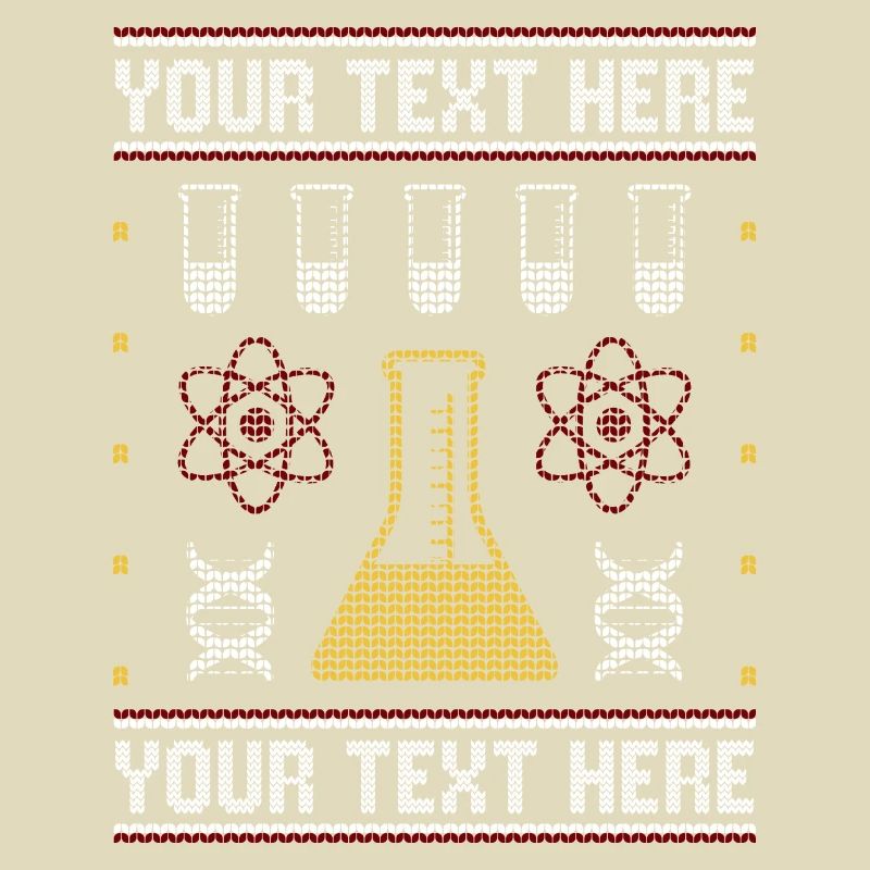 Custom Science Custom Hässlicher Weihnachtspullover