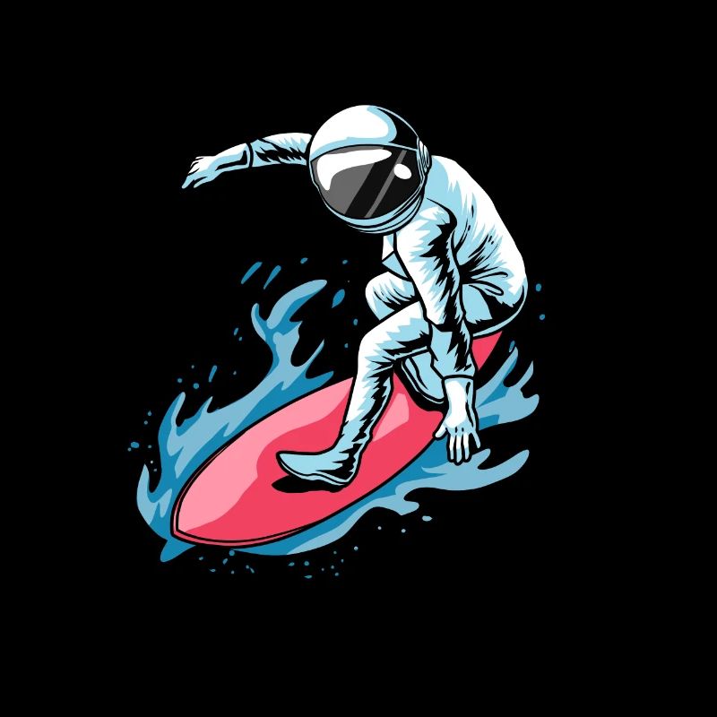 Surfeur Surfeur Astronaute