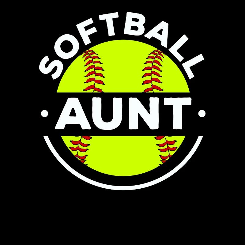 Softball Aunt Softball Player Pitcher Catcher