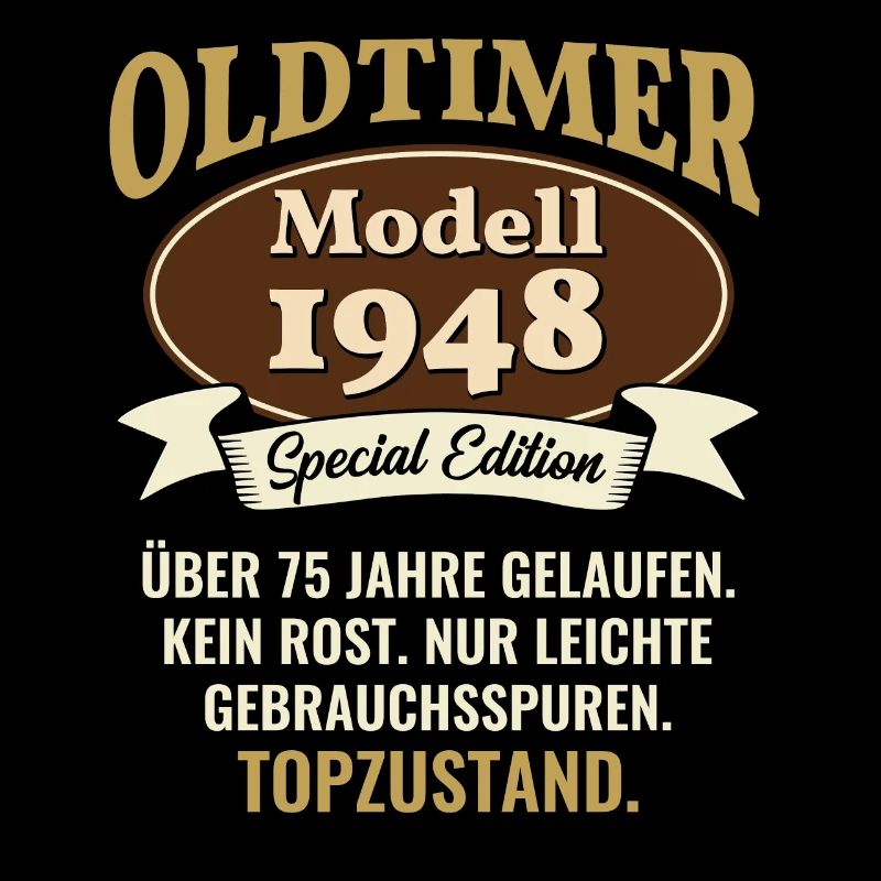 75 years oldtimer model 1948 75th birthday