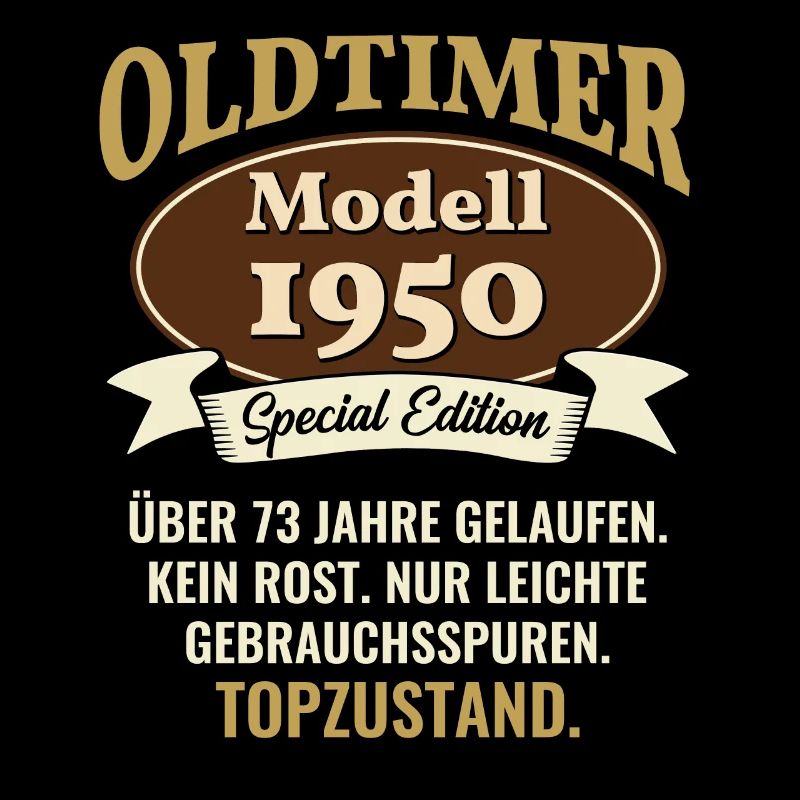 73 Jahre Oldtimer Modell 1950 73. Geburtstag
