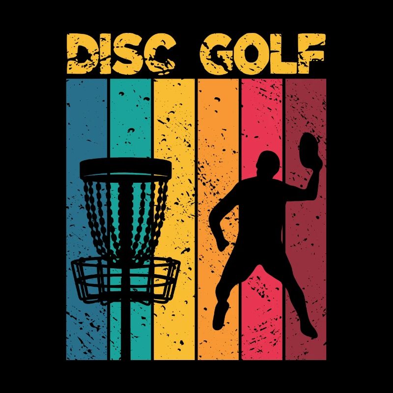 Disc Golf Retro Discgolfspieler