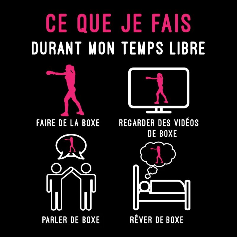 boxe temps libre cadeau boxeuse femme