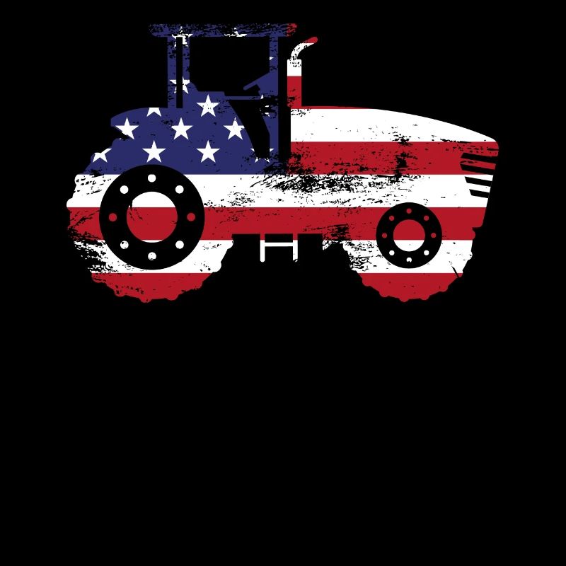Farming Farmer American Flag Us