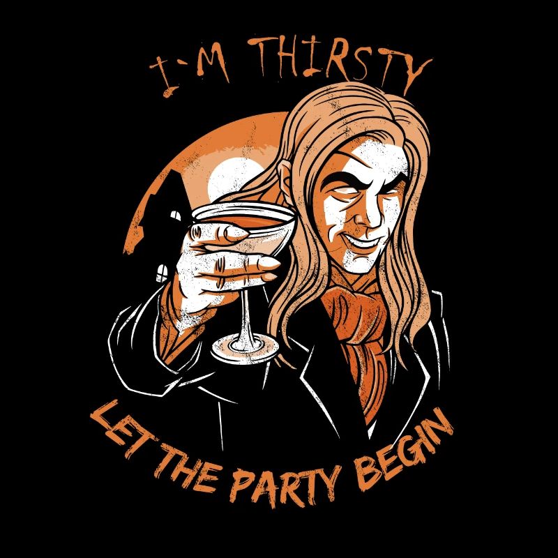 Im durstig lass die Halloween Party beginnen Vampir