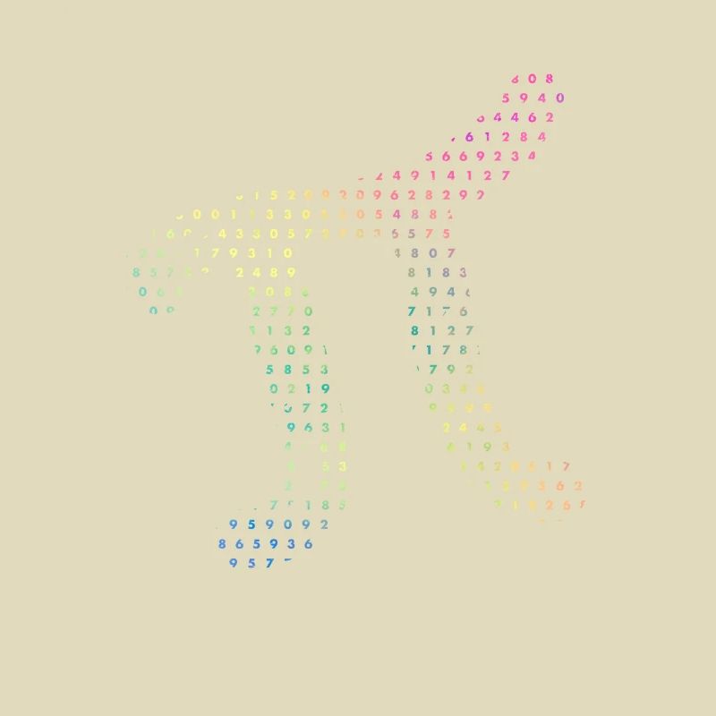 Chiffres de Pi dans les numéros de code source Pi Jour 3.14159