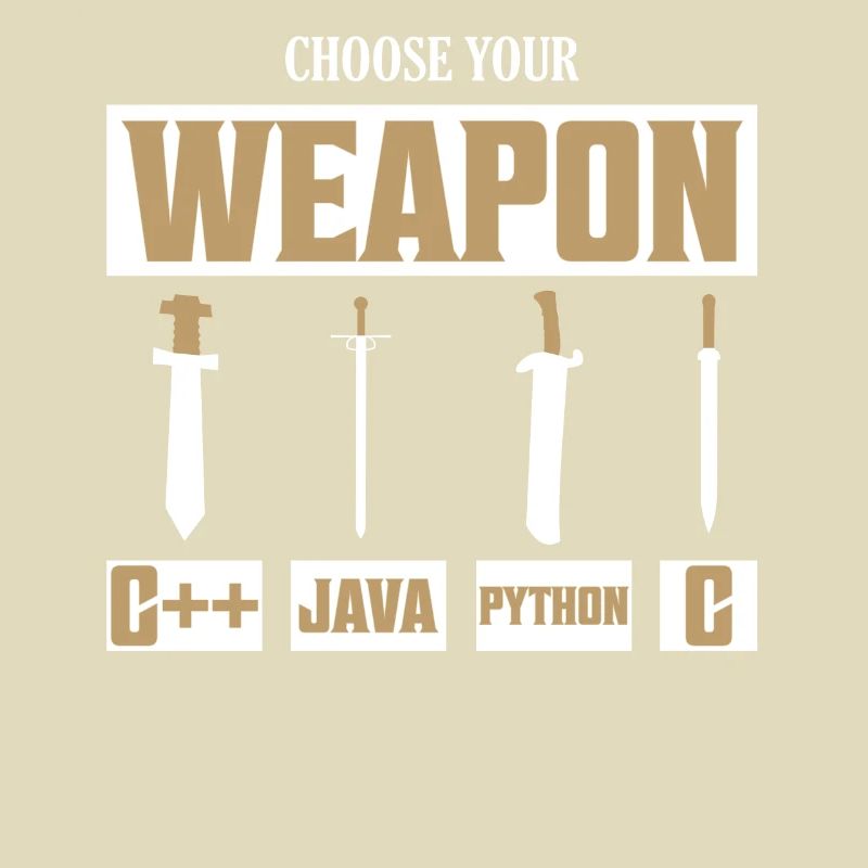 Choisissez votre arme C++, Java, Python, programmeur C