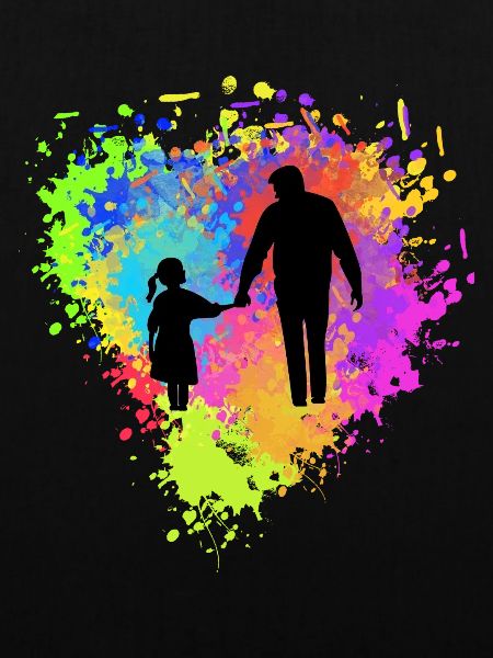 Vater und Tochter
