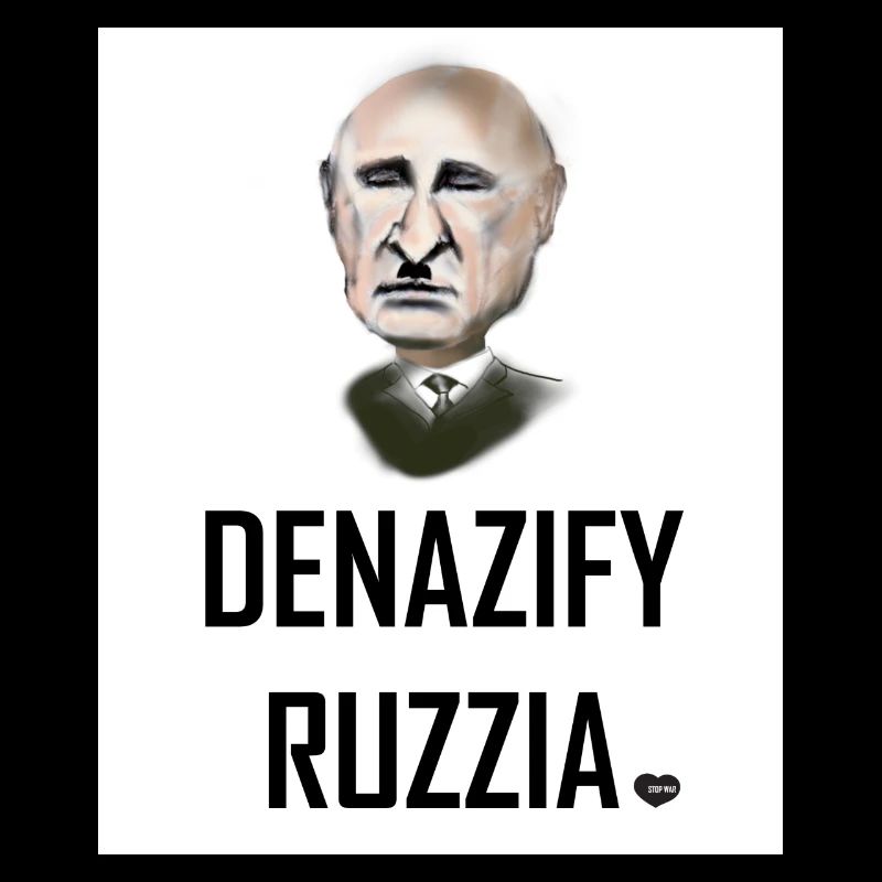 Caricature de Poutine - Denazify Ruzzland