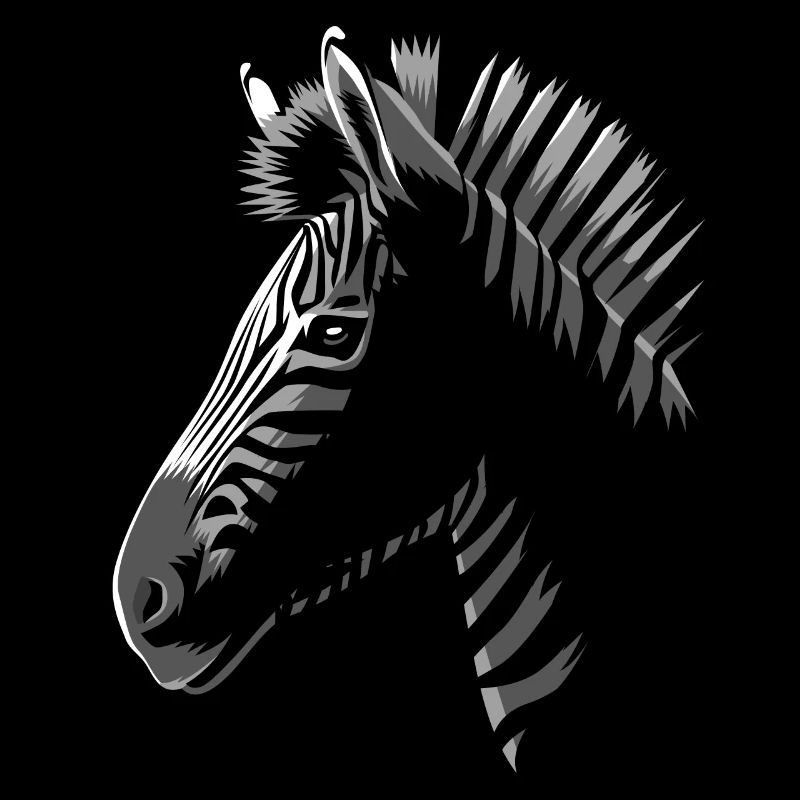 Zebra im Schatten