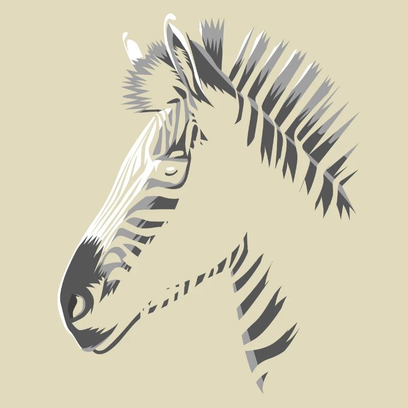 Zebra im Schatten