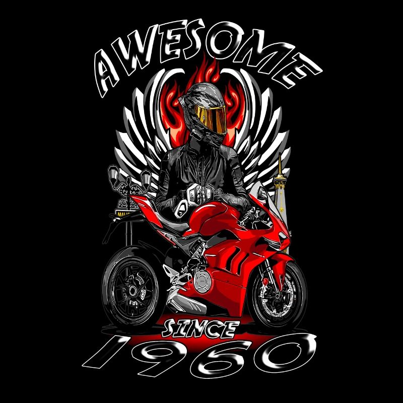 Awesome since 1960, Biker Geburtstag