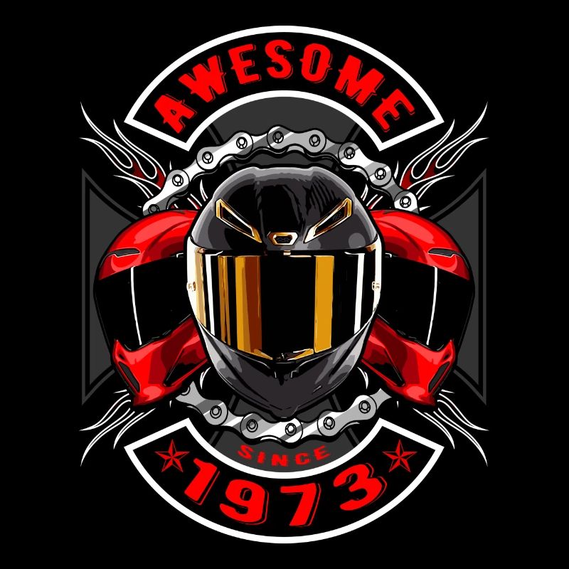 Awesome since 1973, Biker Geburtstag