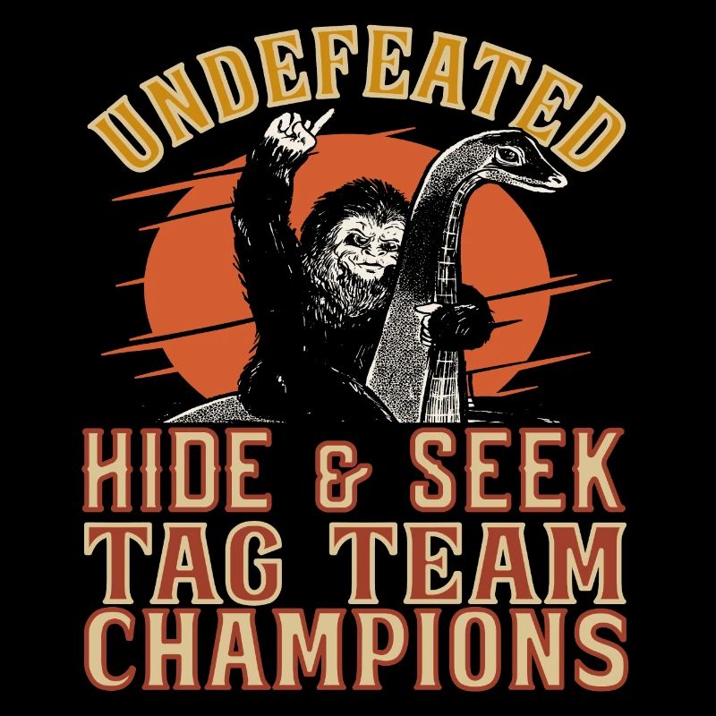 Champions invaincus de cache-cache Nessie Bigfoot