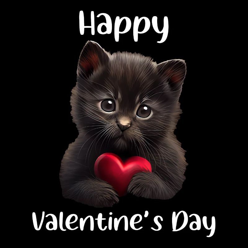 Happy Valentines Day Katze