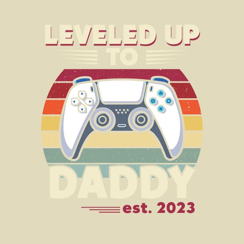 Leveled Up To Daddy Est. 2023 Controller