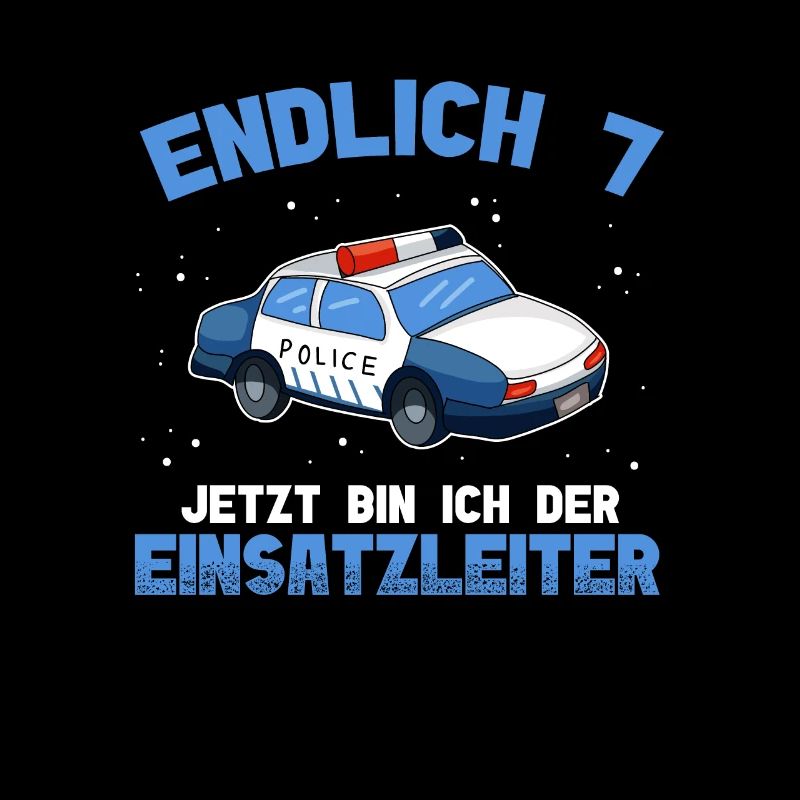 Polizei sieben Jahre 7. Geburtstag Junge Polizei