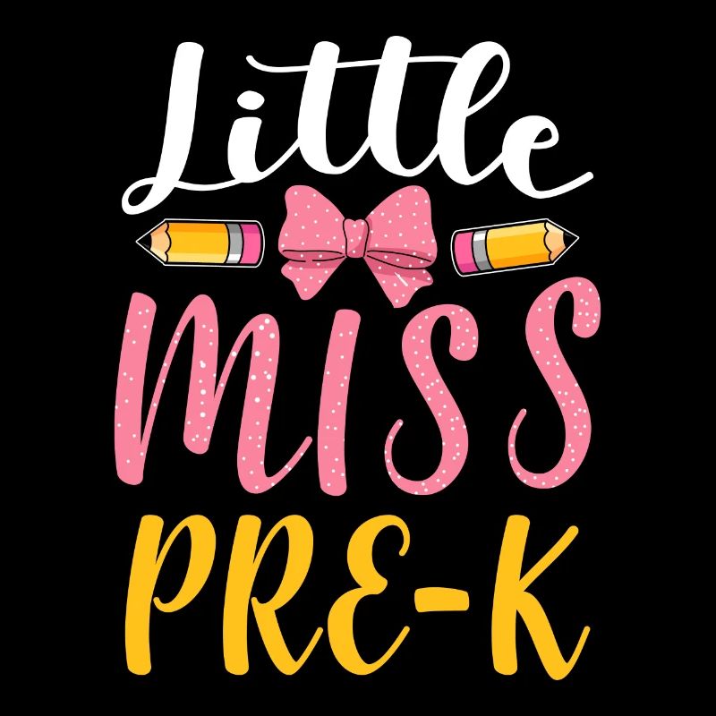 Miss Pre K Kindergarten Vorschule Einschulung